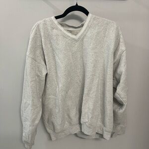 Aritzia TNA Cozy Boyfriends V-Neck Sweatshirt